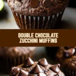 Double Chocolate Zucchini Muffins 24 Pinterest Hidden Image