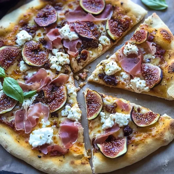 Easy 20-Minute Fig Jam Pizza with Goat Cheese and Prosciutto