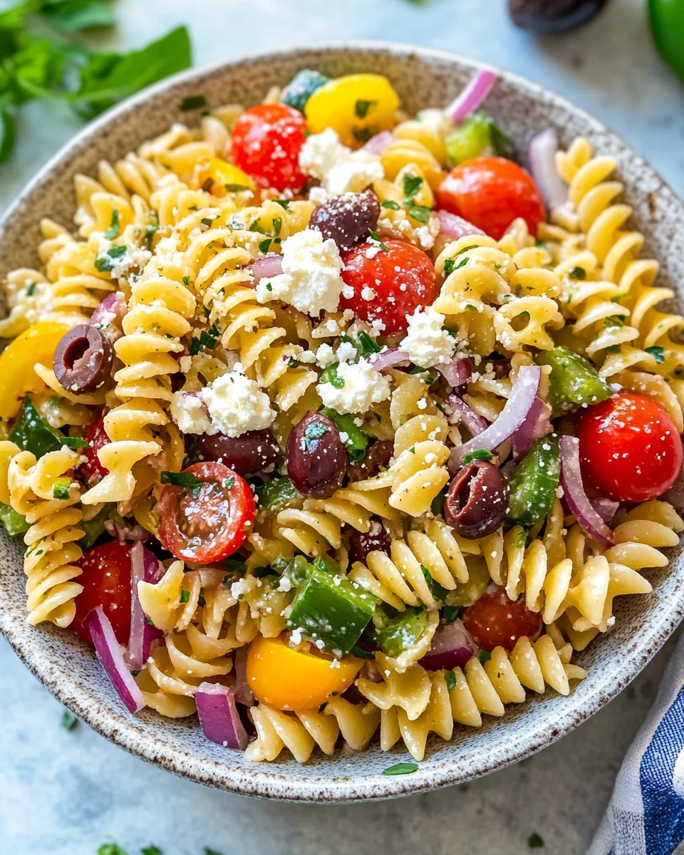 Easy Greek Pasta Salad 29 Easy Greek Pasta Salad