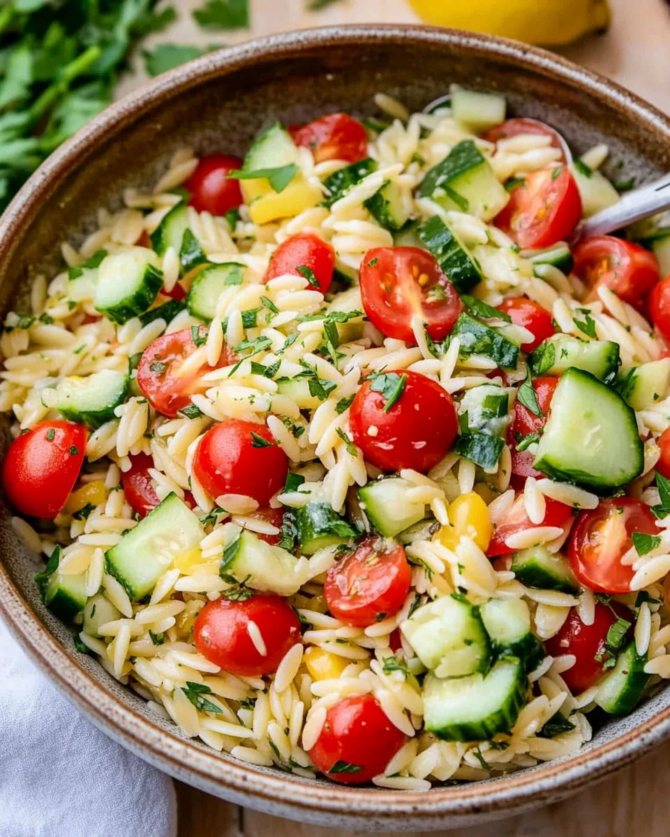 Easy Orzo Pasta Salad 23 Easy