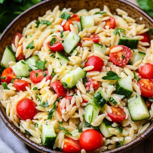 Easy Orzo Pasta Salad