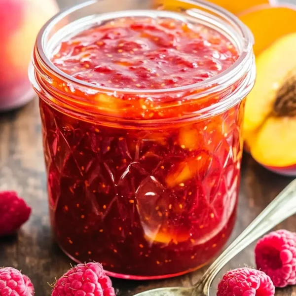 Easy Raspberry Peach Jam