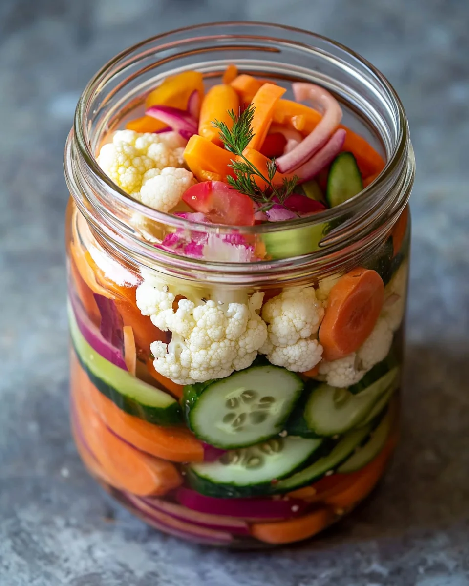 Easy Refrigerator Pickled Vegetables Recipe - Quick & Tangy! 24 Easy