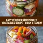 Easy Refrigerator Pickled Vegetables Recipe - Quick & Tangy! 22 Pinterest Hidden Image