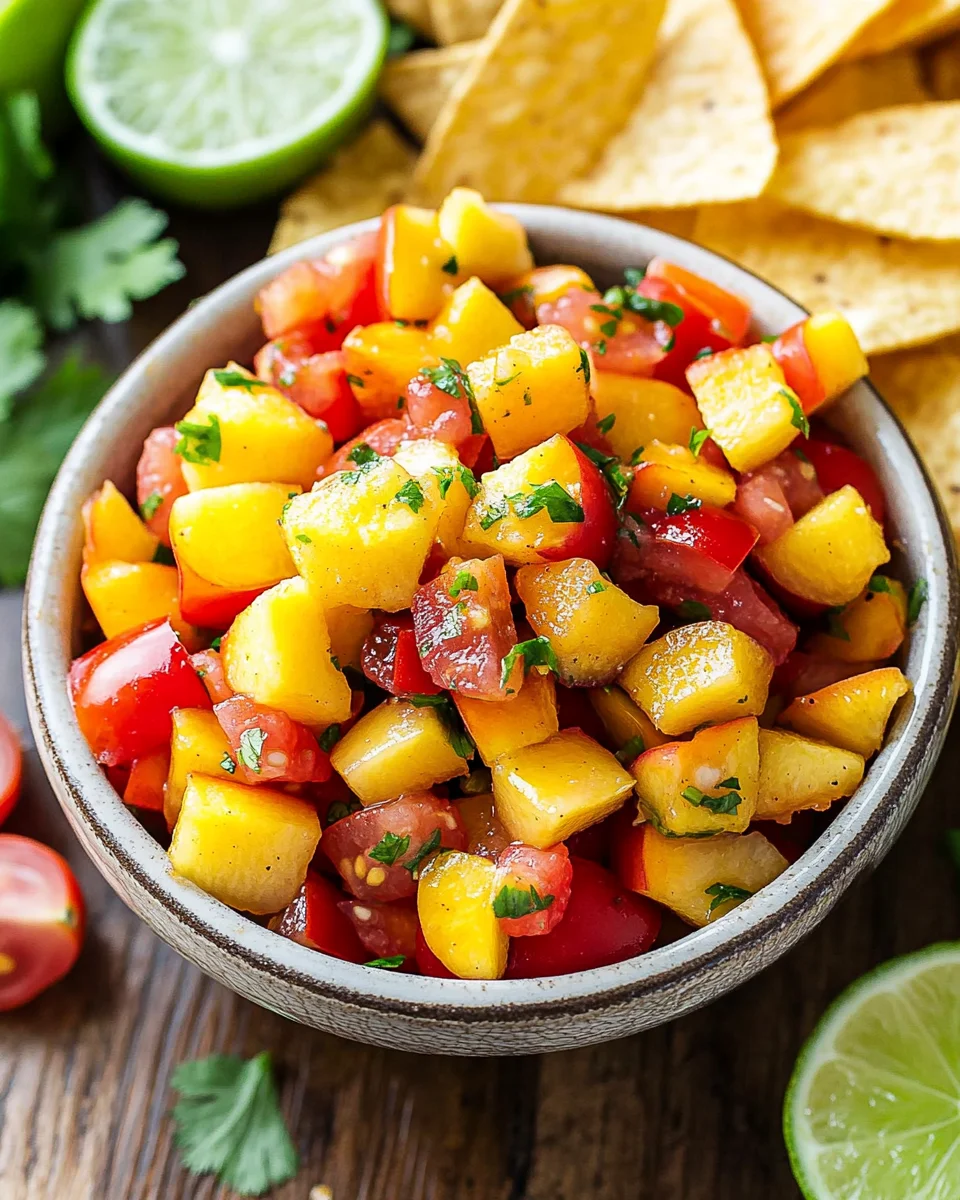 Fresh Peach Salsa 18 Fresh