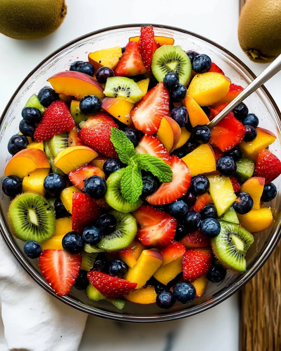 Fruit Salad with Honey Lime Dressing 17 Fruit