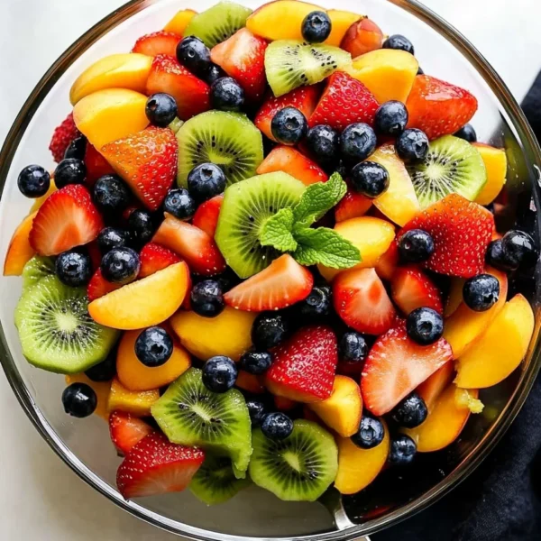 Fruit Salad with Honey Lime Dressing