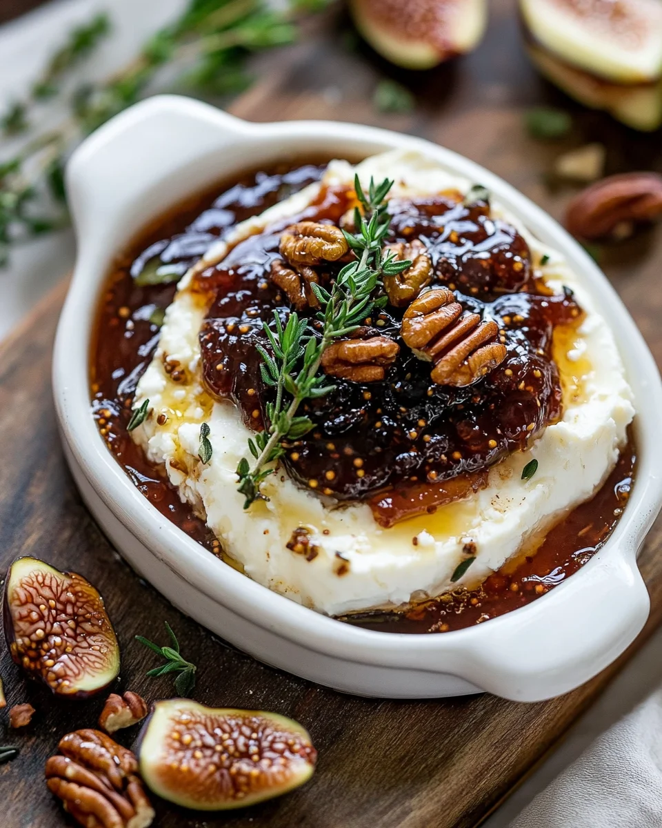 Goat Cheese Appetizer with Fig Jam and Pecans 18 Goat