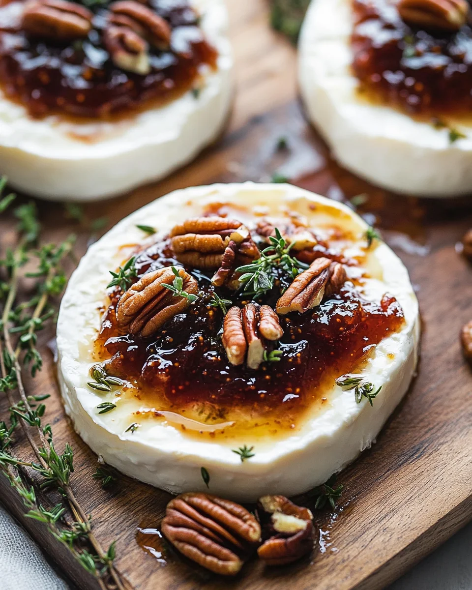 Goat Cheese Appetizer with Fig Jam and Pecans 21 Goat Cheese Appetizer with Fig Jam and Pecans