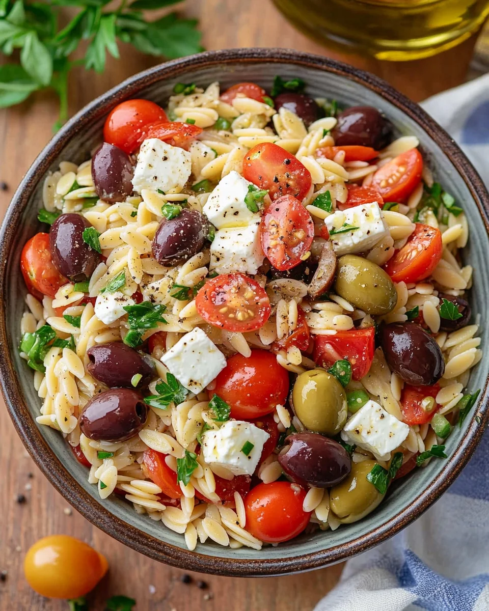 Homepage 1 Greek Orzo Pasta Salad