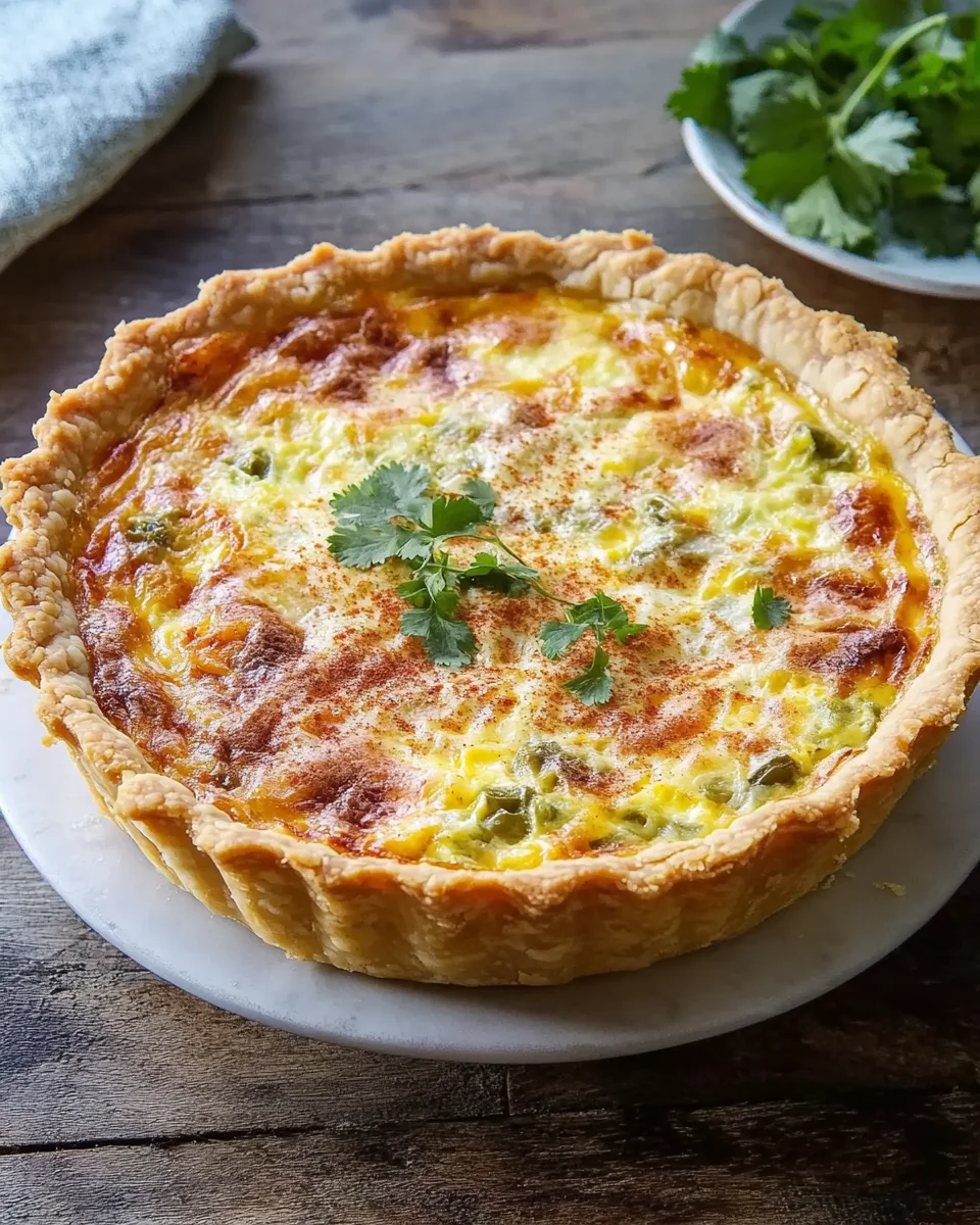 Hatch Green Chile Quiche