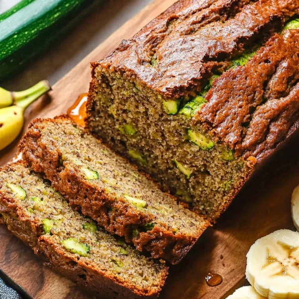 Healthy Zucchini Banana Bread