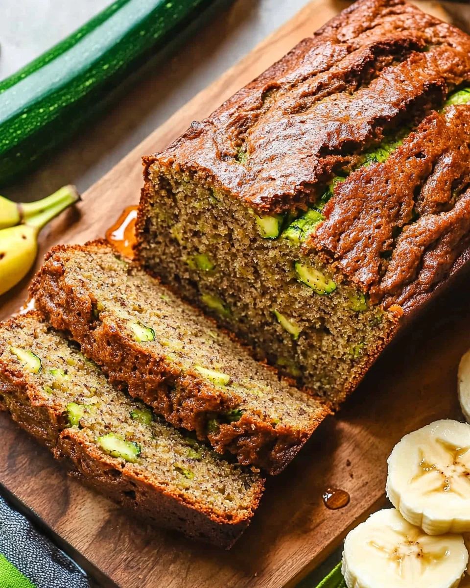 Healthy Zucchini Banana Bread