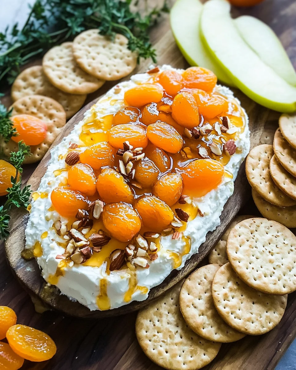 Honey, Apricot, and Almond Goat Cheese Spread
