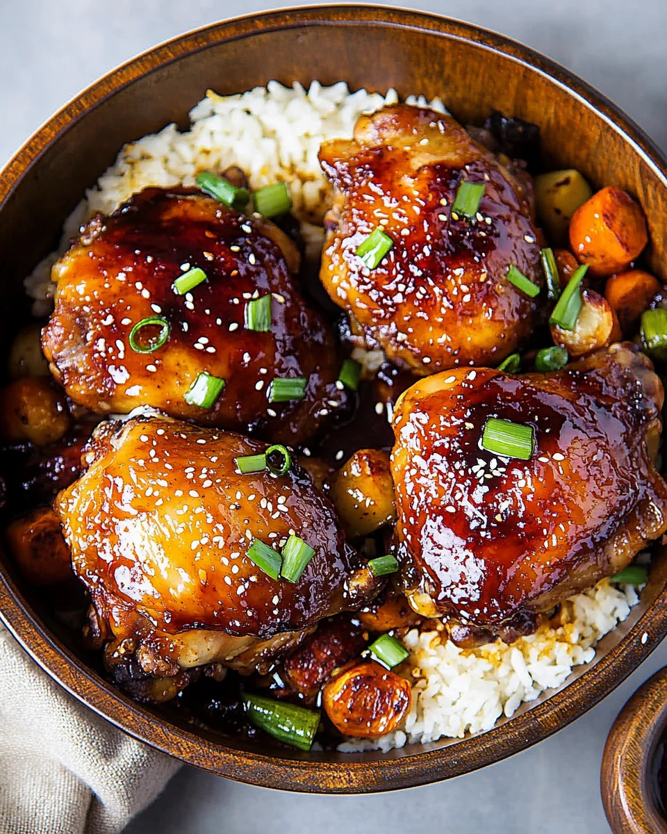 Honey Soy Baked Chicken Thighs 17 Honey