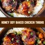 Honey Soy Baked Chicken Thighs 15 Pinterest Hidden Image