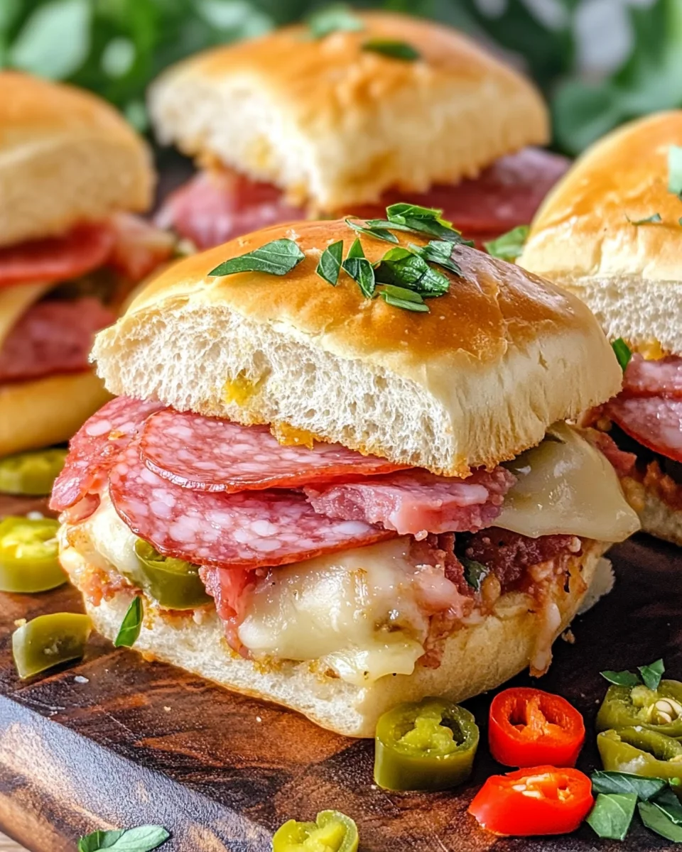 Hot Italian Sub Sliders 25 Hot Italian Sub Sliders