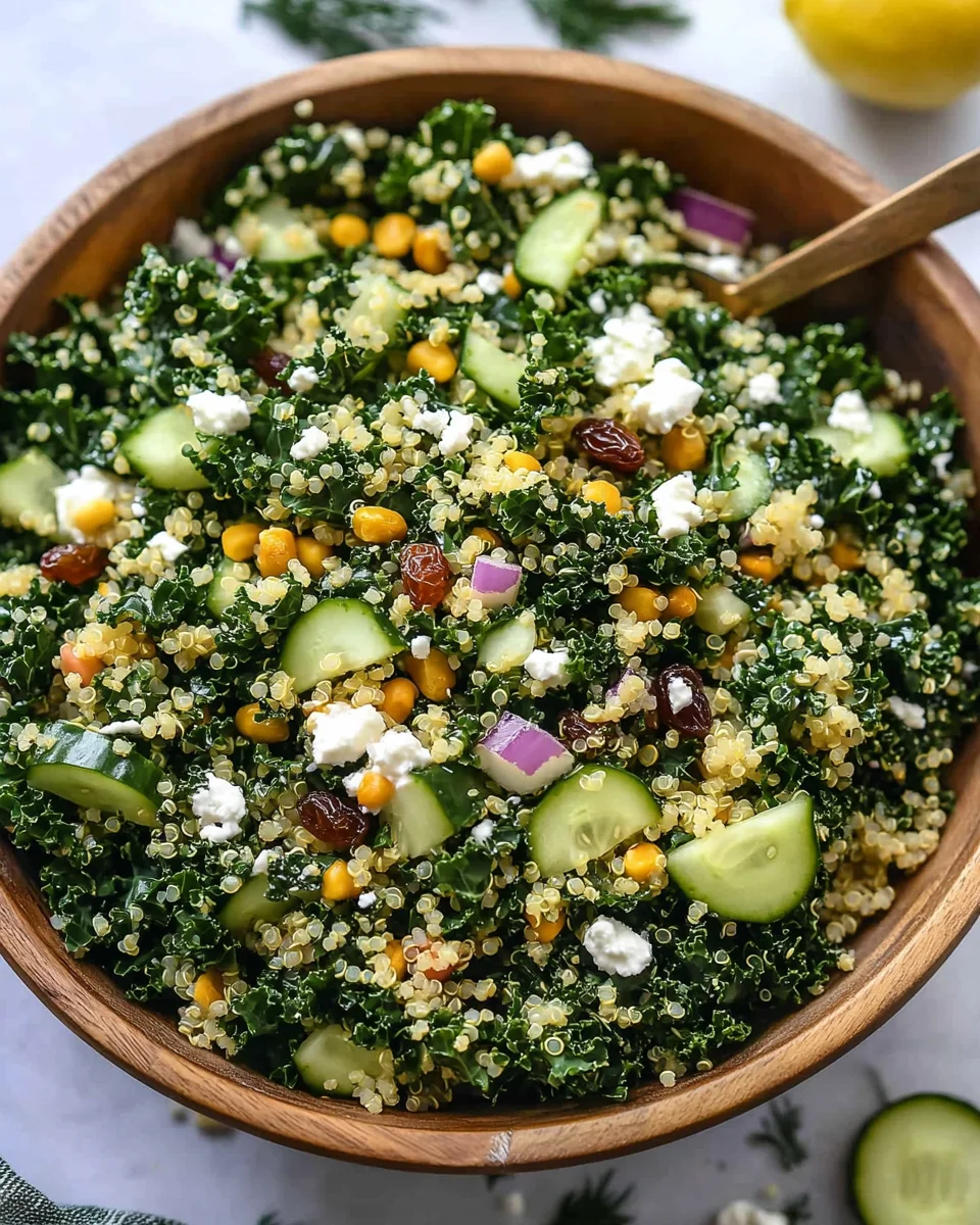Kale Quinoa Salad - With Lemon Dressing 21 Kale