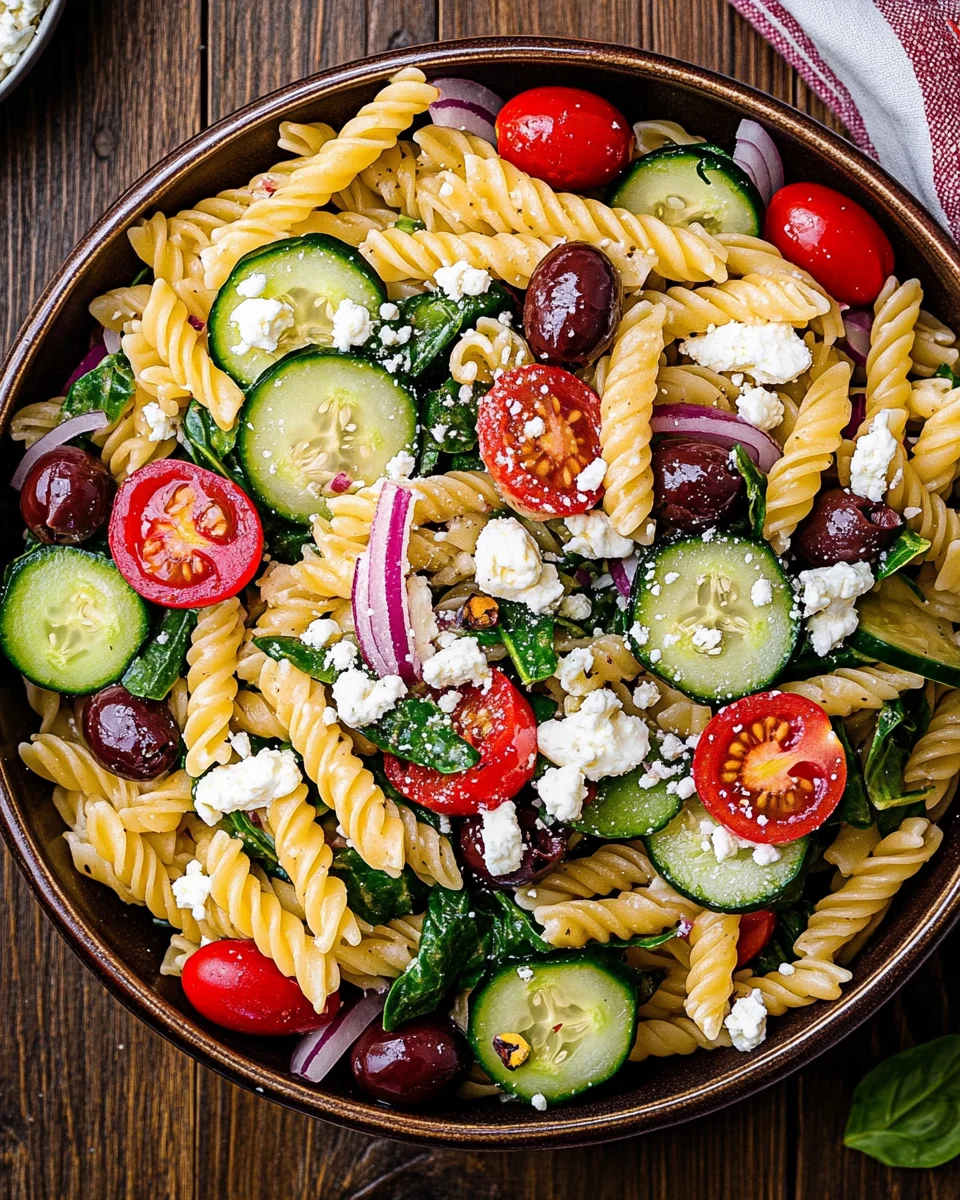 Mediterranean Pasta Salad 19 Mediterranean