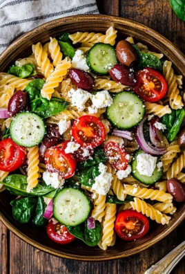Mediterranean Pasta Salad 32 Mediterranean Pasta Salad