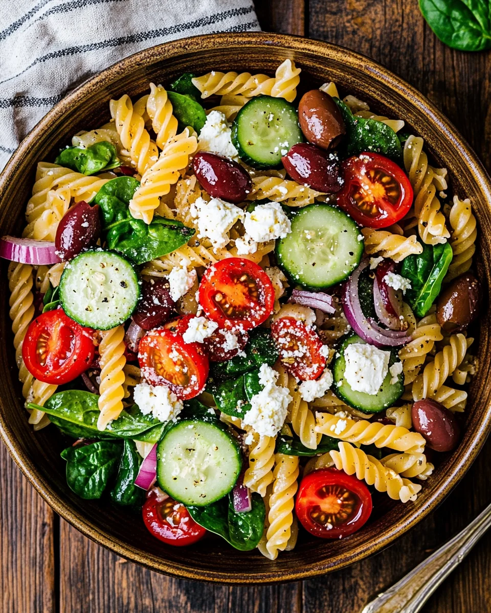 Mediterranean Pasta Salad 22 Mediterranean Pasta Salad