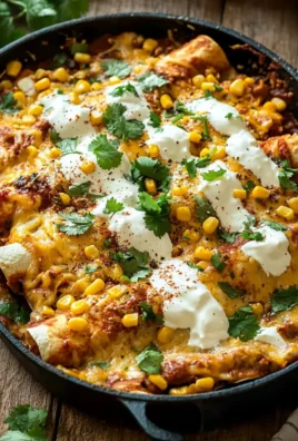 Mexican Street Corn Chicken Enchiladas