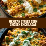 Mexican Street Corn Chicken Enchiladas 21 Pinterest Hidden Image