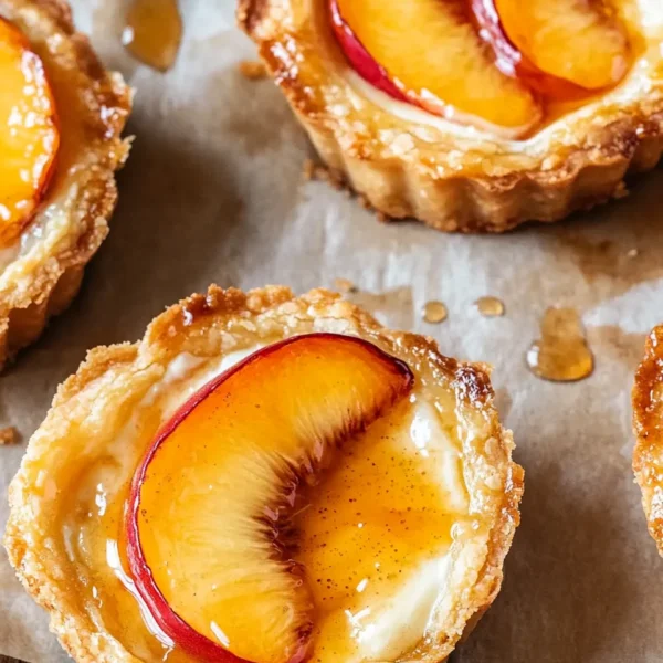 Mini Peach and Cream Cheese Tarts
