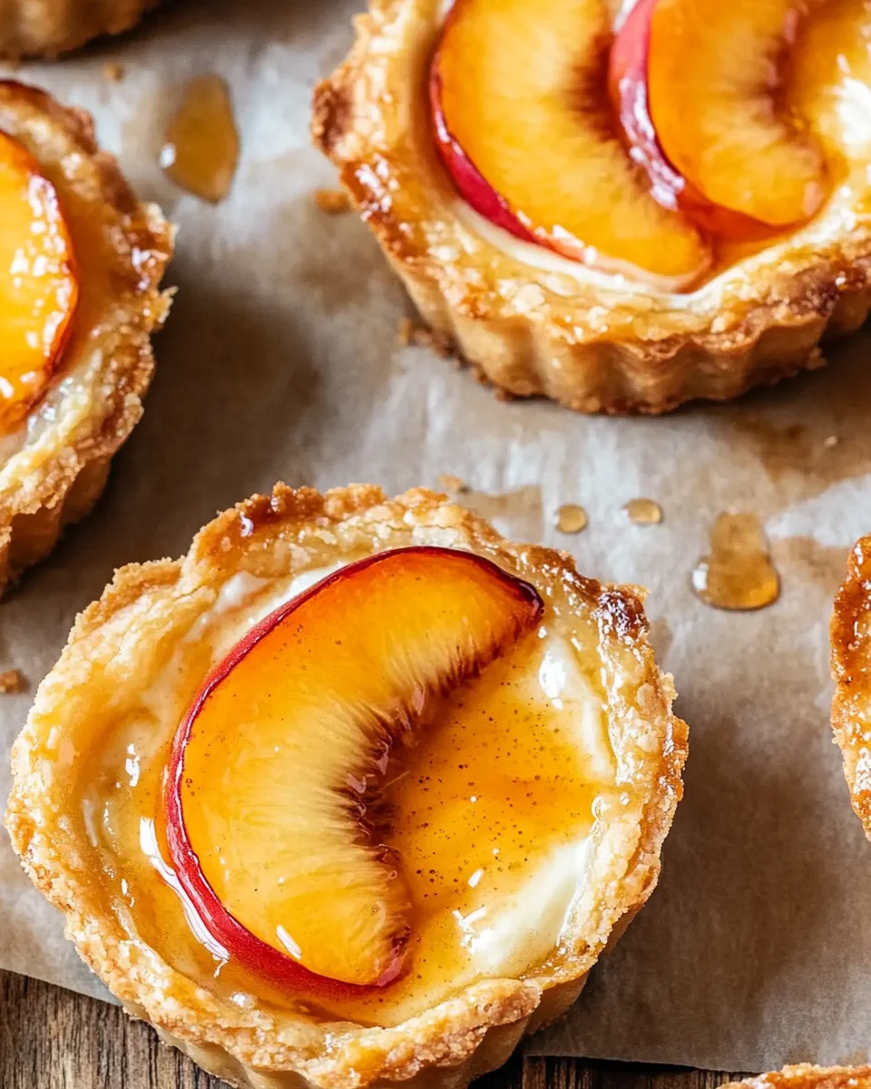 Homepage 15 Mini Peach and Cream Cheese Tarts