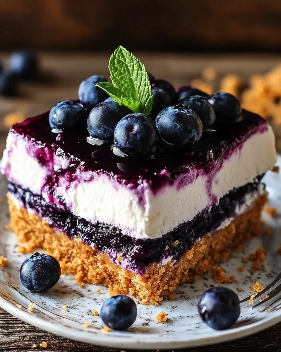 No-Bake Blueberry Yum Yum 22 No-Bake