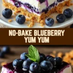 No-Bake Blueberry Yum Yum 20 Pinterest Hidden Image