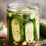 Overnight Refrigerator Dill Pickles
