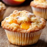 Peach Cobbler Muffins
