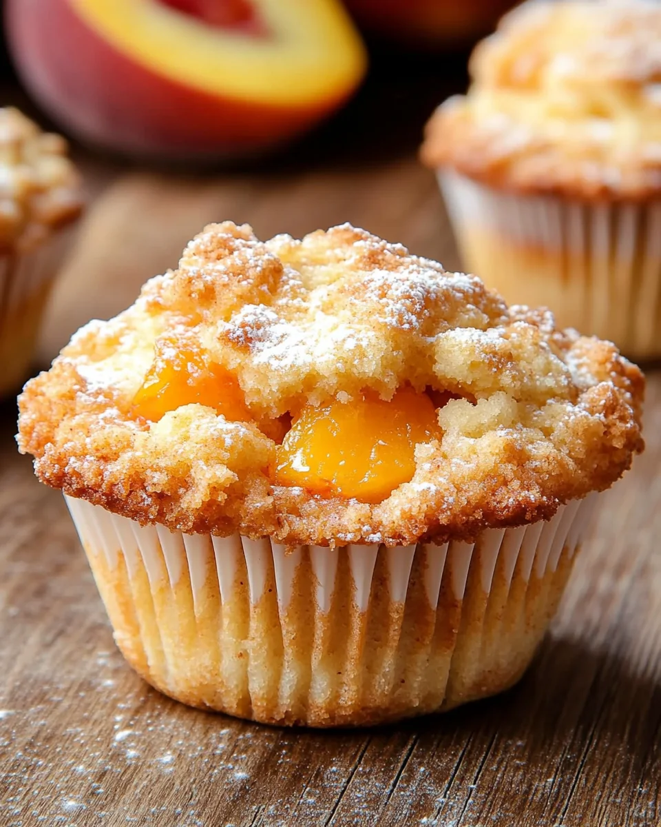 Homepage 15 Peach Cobbler Muffins