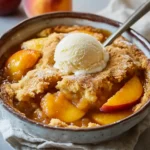 Peach Cobbler with Cake Mix