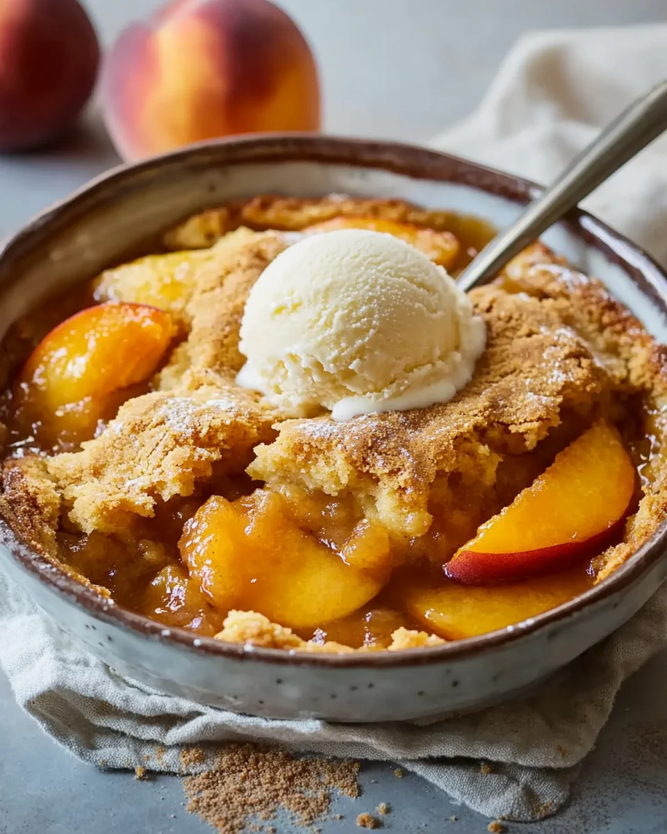 Homepage 4 Peach Cobbler with Cake Mix