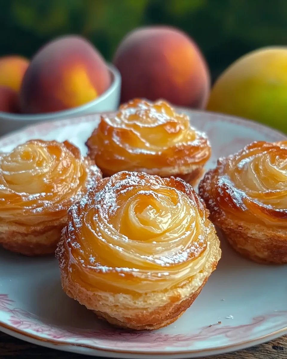 Homepage 4 Peach Pie Cruffins Recipe