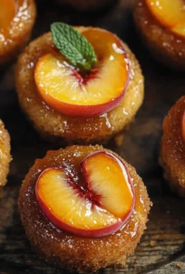 Peach Upside Down Mini Cakes