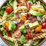 Quick Gluten Free Dairy Free BLT Pasta Salad