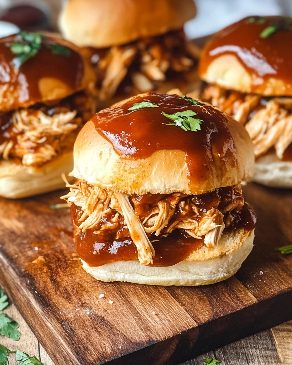 Shredded BBQ Chicken Sliders 19 Shredded
