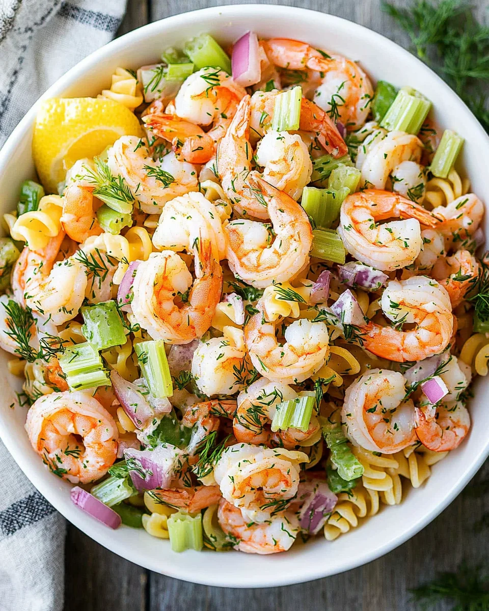 Shrimp Pasta Salad 20 Shrimp