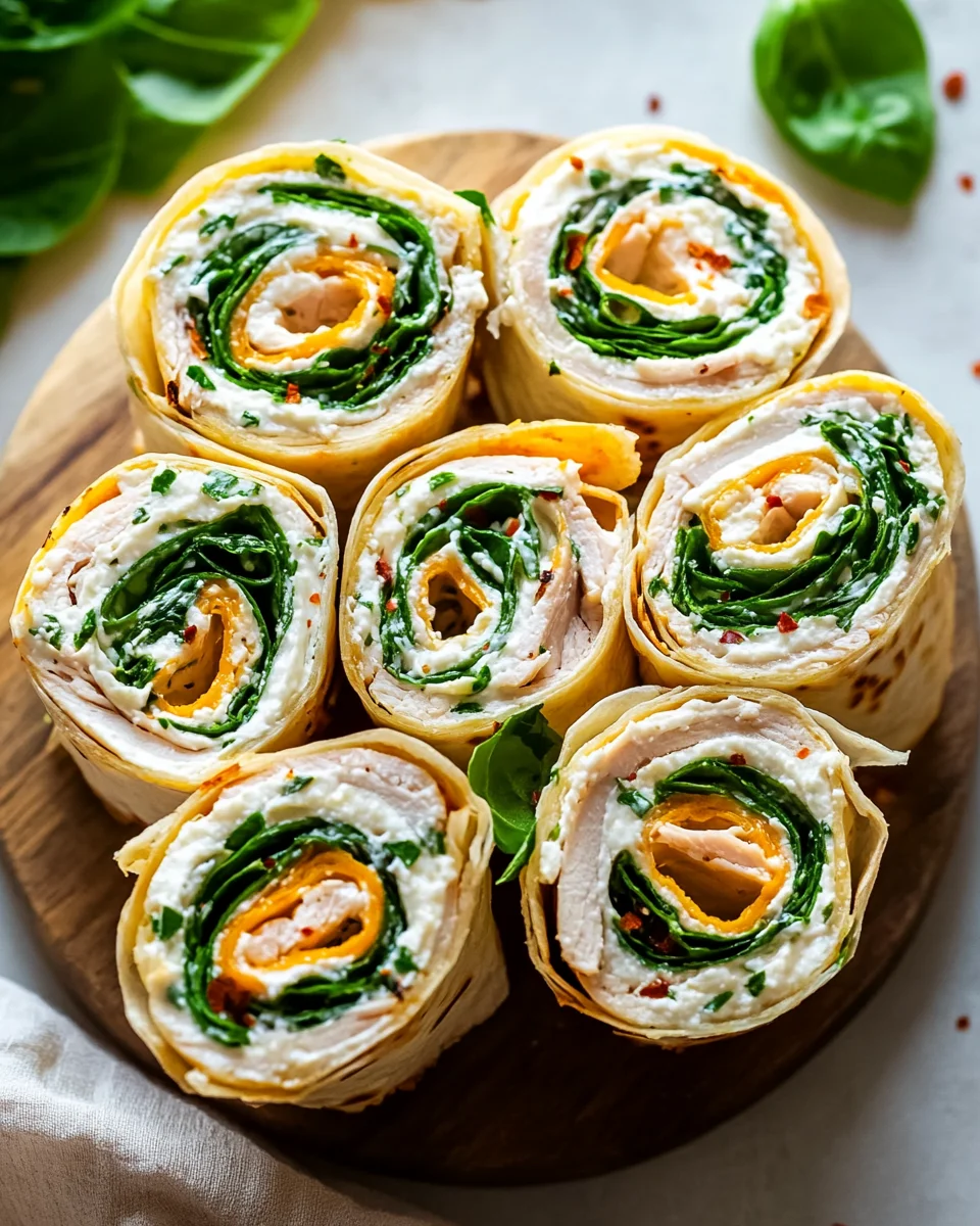 Smoked Turkey Pinwheels with fresh Herb Cream Cheese 18 Smoked