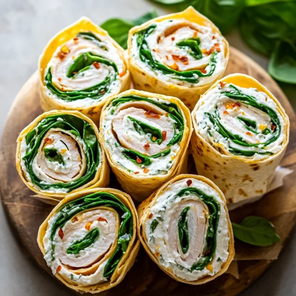 Smoked Turkey Pinwheels with fresh Herb Cream Cheese