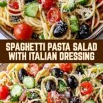 Spaghetti Pasta Salad with Italian Dressing 18 Pinterest Hidden Image