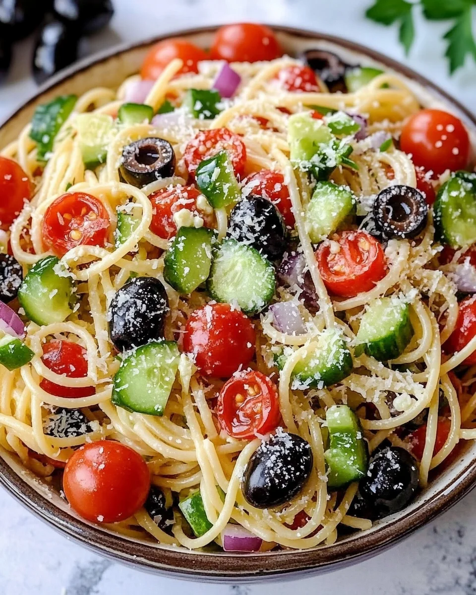 Spaghetti Pasta Salad with Italian Dressing 23 Spaghetti Pasta Salad with Italian Dressing