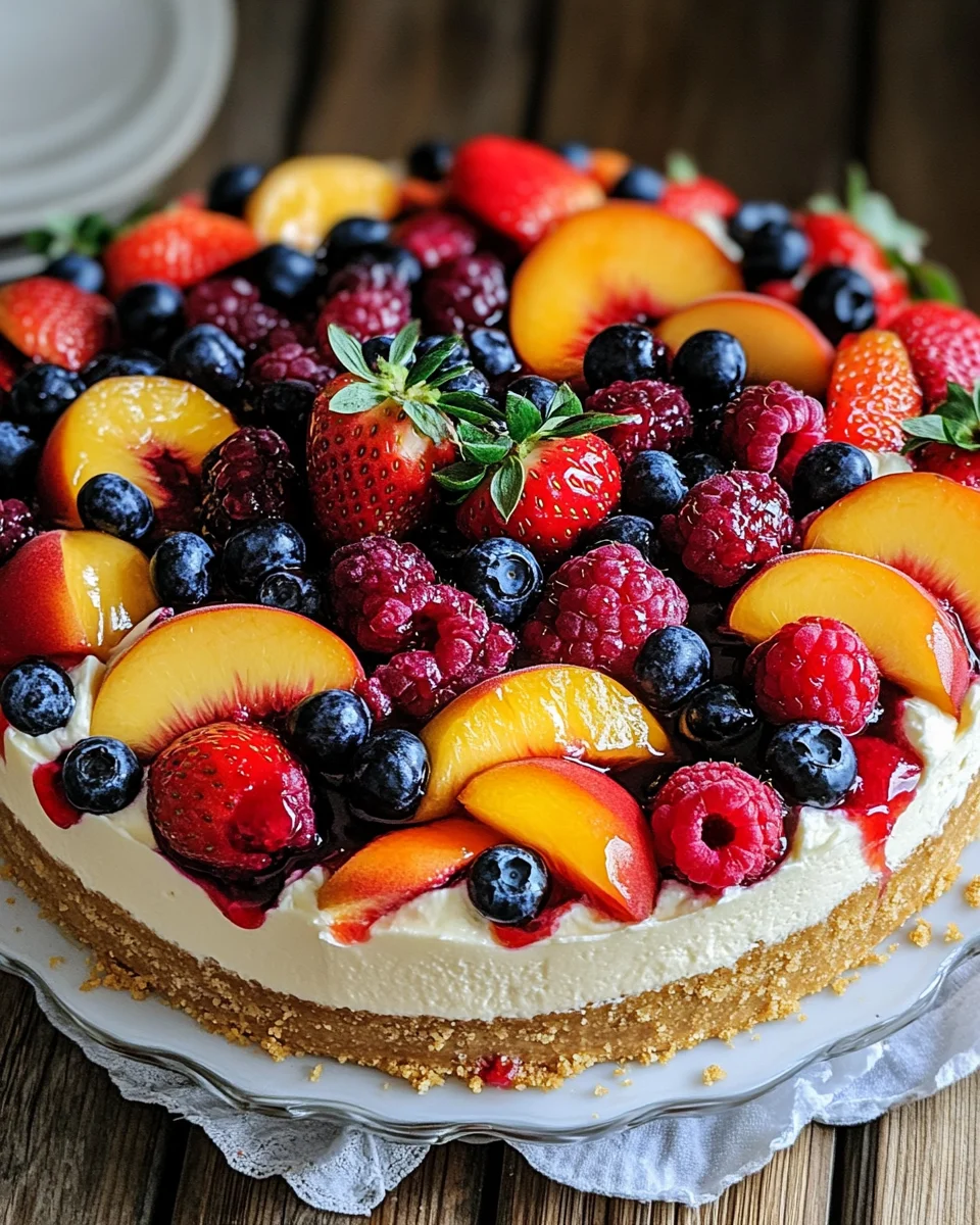 Summer Berry and Peach Cheesecake Recipe 23 Summer