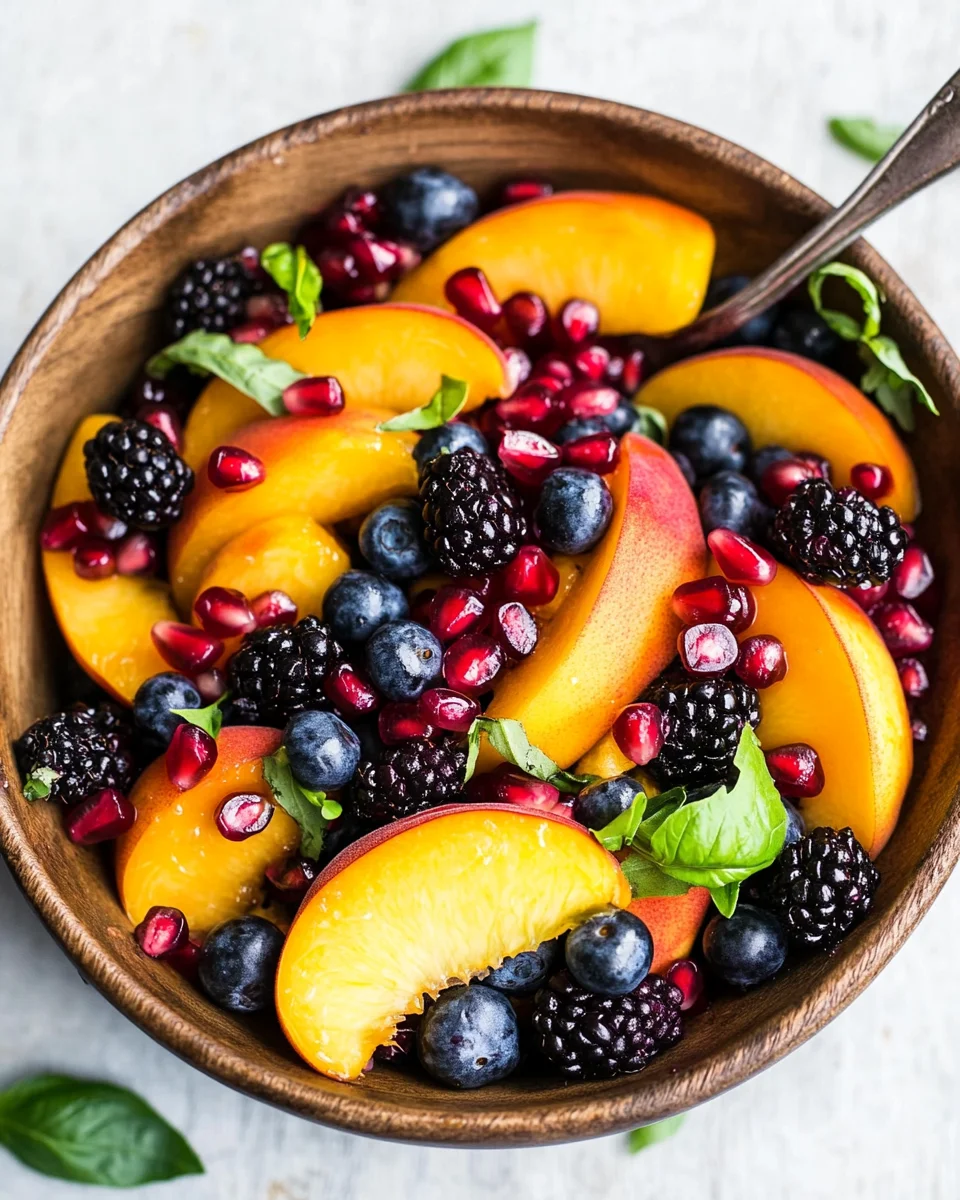 Summer Peach Fruit Salad 17 Summer