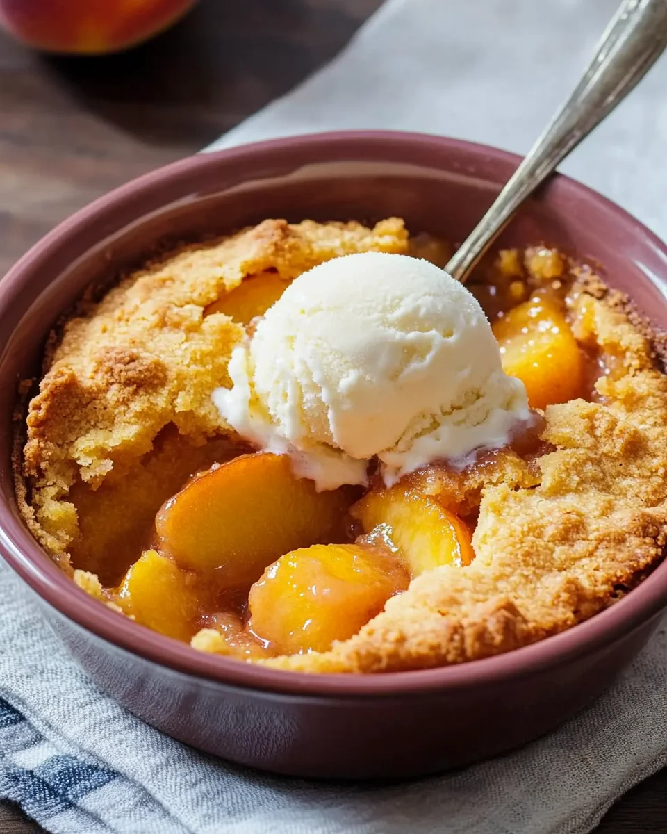 Super Easy Peach Cobbler 18 Super