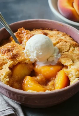 Super Easy Peach Cobbler