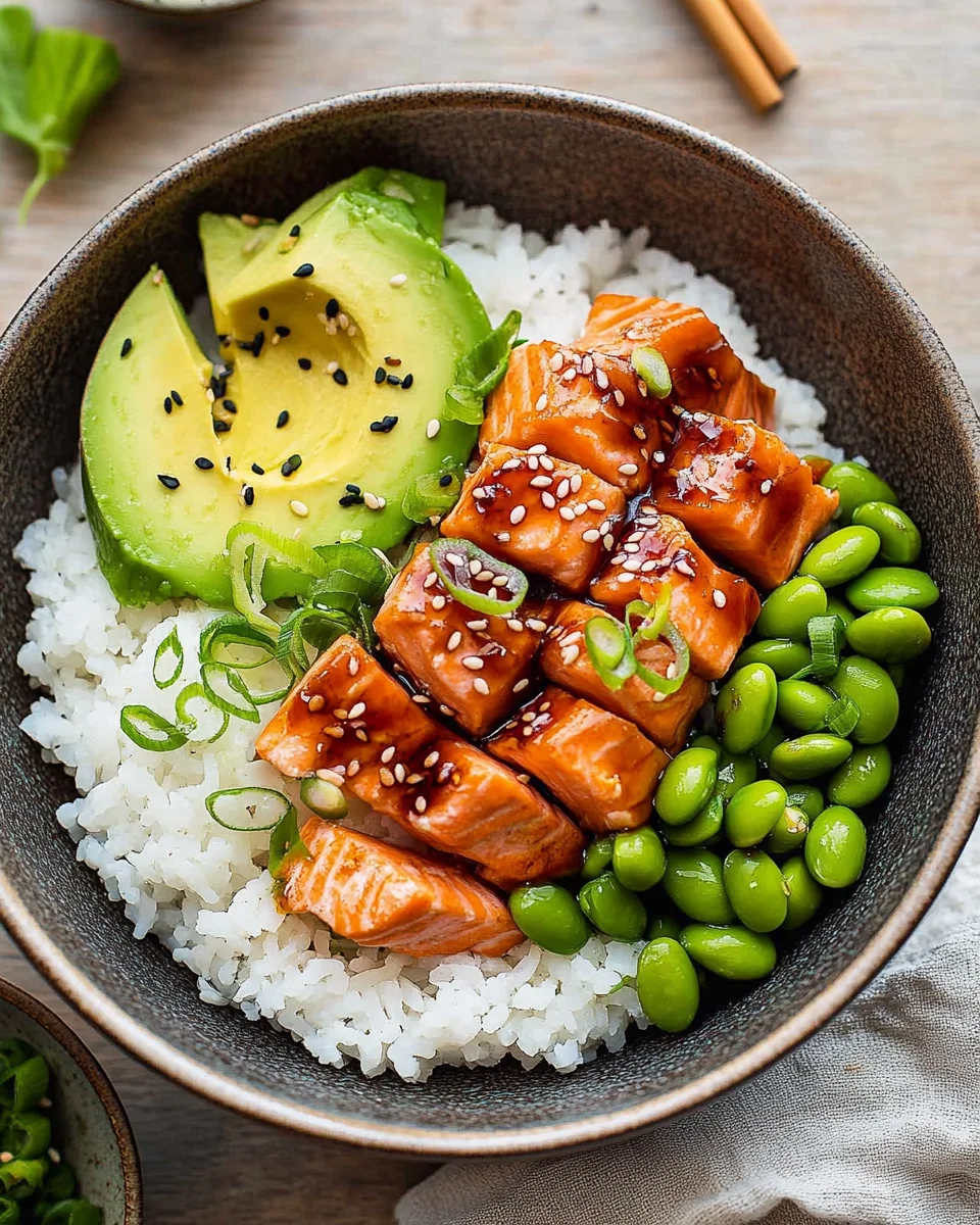 Homepage 6 Teriyaki Salmon Sushi Bowl (GF)